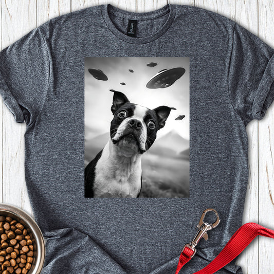 Boston Terrier UFO — Dark Heather
