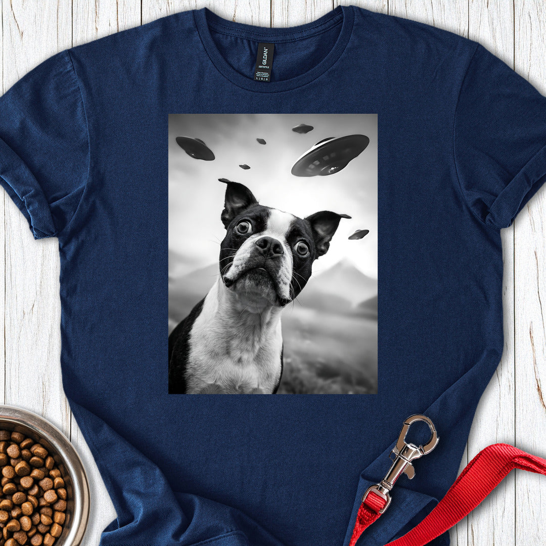 Boston Terrier UFO — Navy