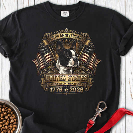 Boston Terrier USA Premium Tee — Black