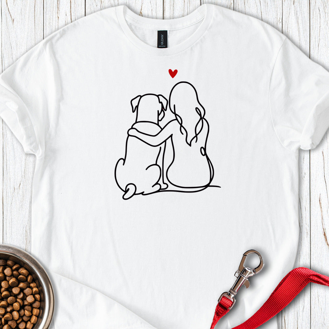 Boxer and Girl — White