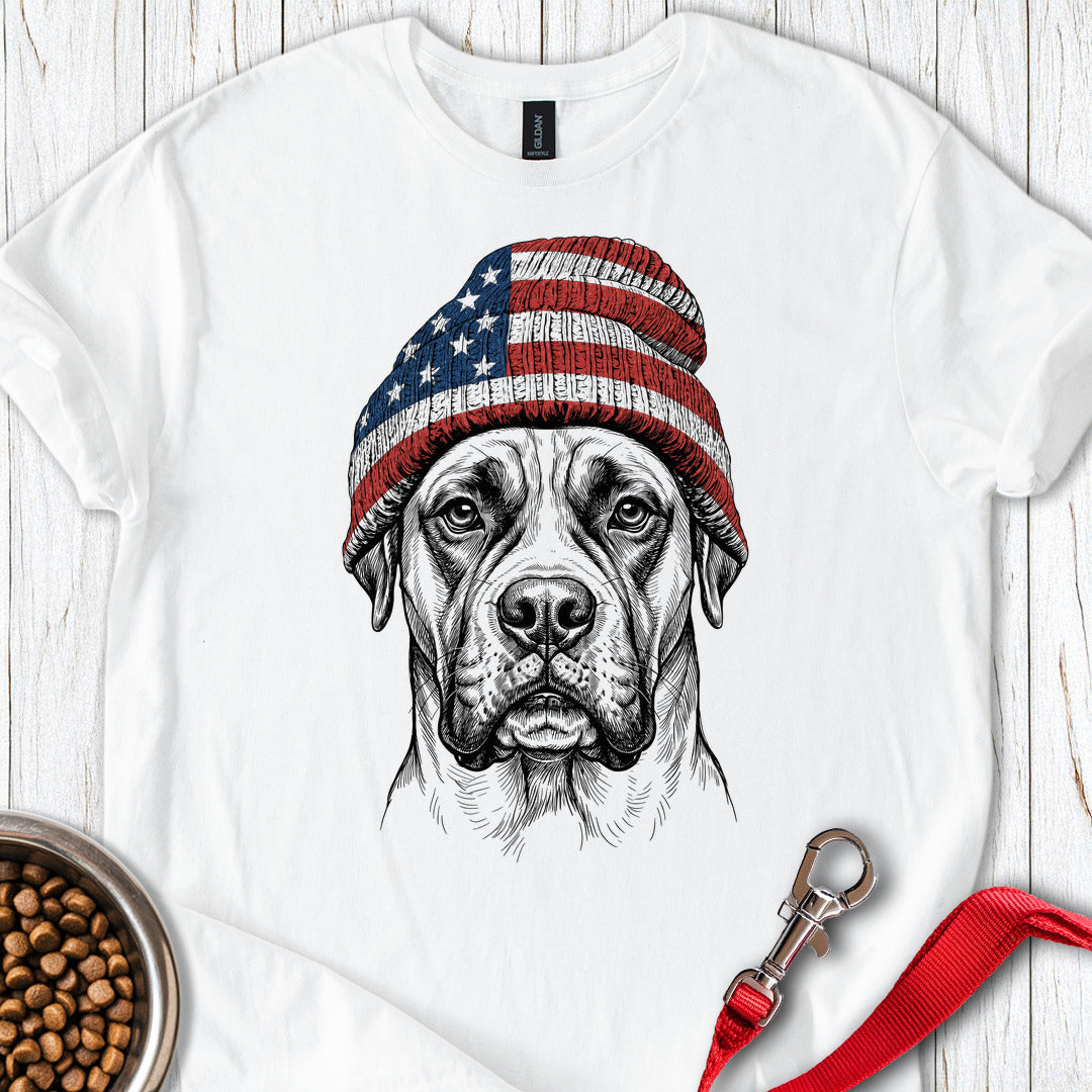 Boxer Beanie USA — White