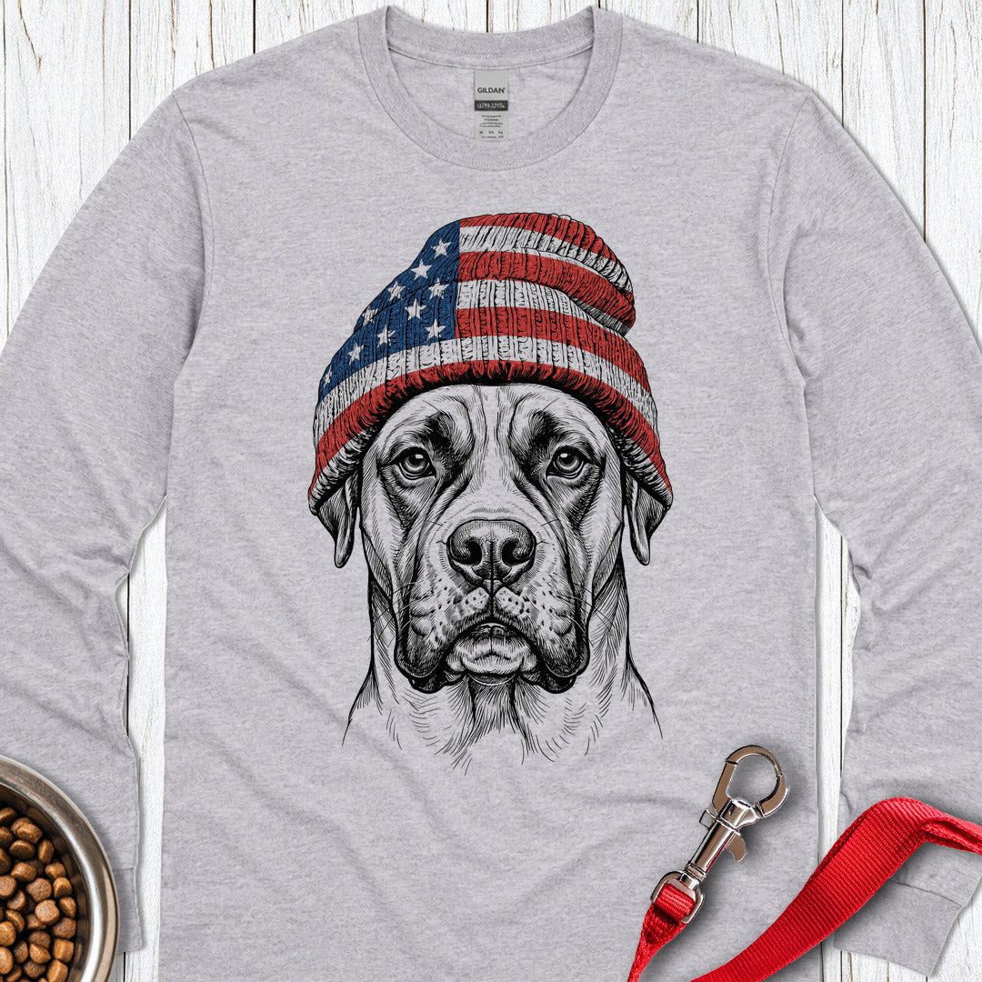 Boxer Beanie USA Long Sleeve Sport Grey