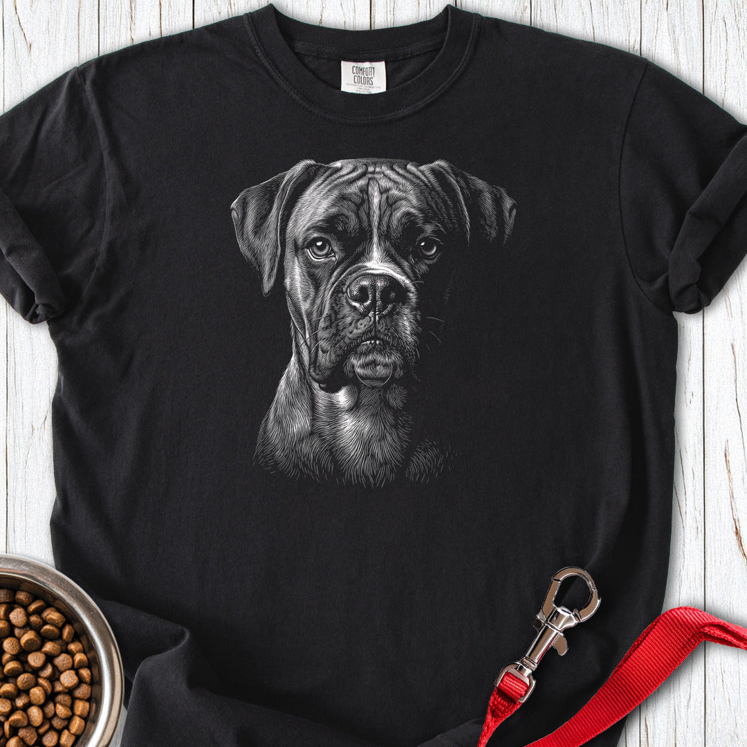 Boxer Engraved Premium Tee — Black