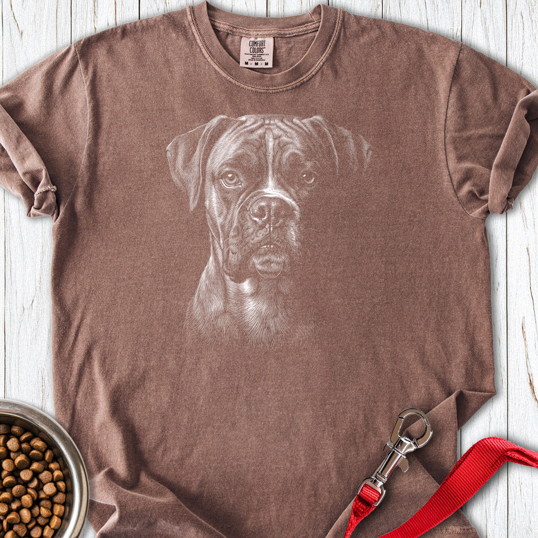 Boxer Engraved Premium Tee — Espresso