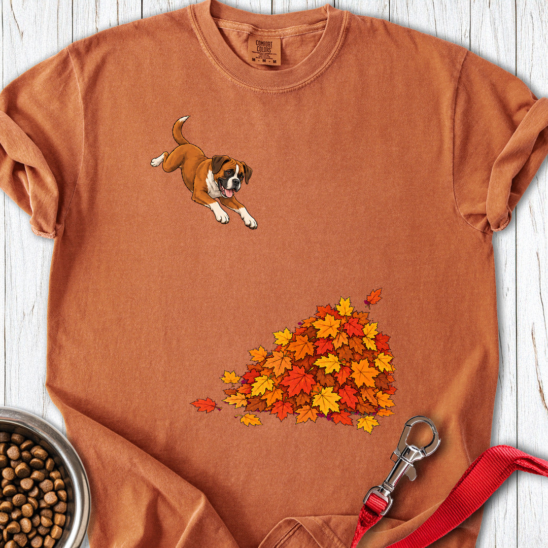 Boxer Leaf Pile Premium Tee — Yam