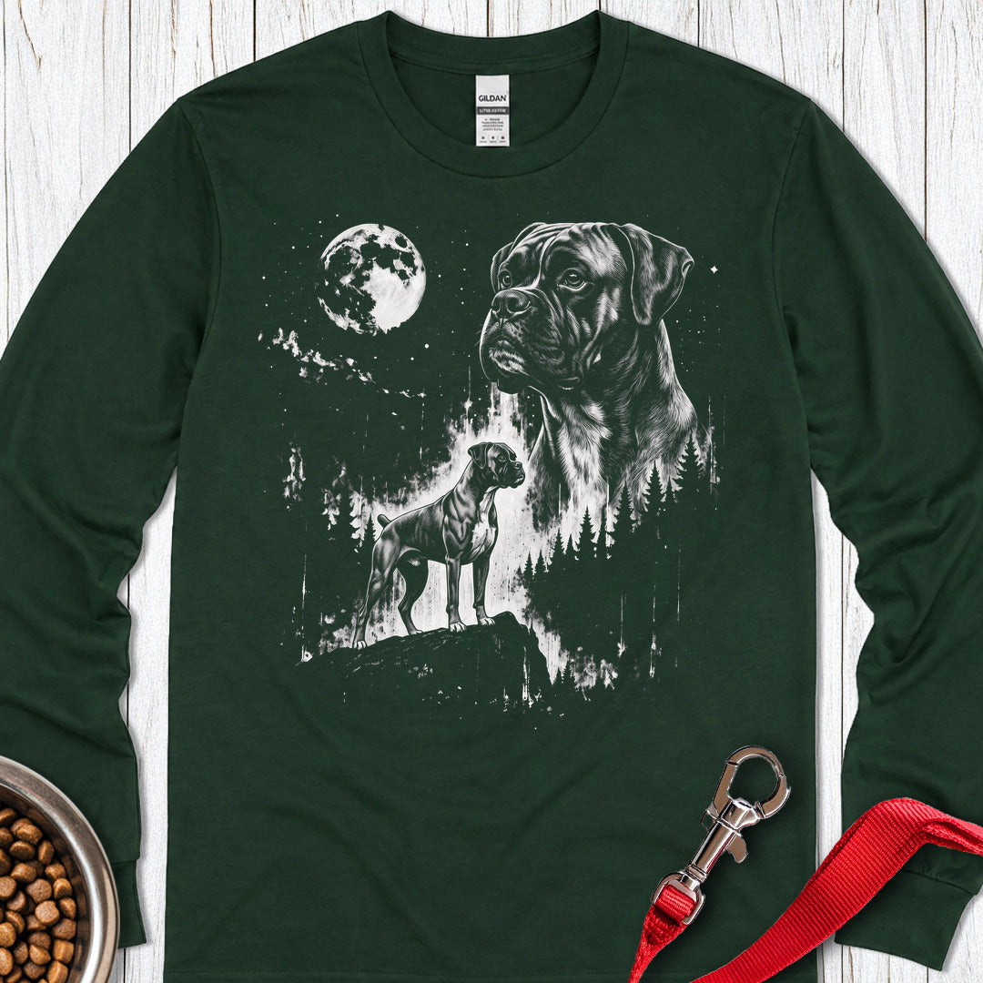 Boxer Moon Long Sleeve Forest Green