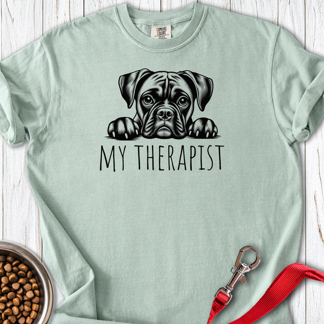 Boxer My Therapist Premium Tee — Bay