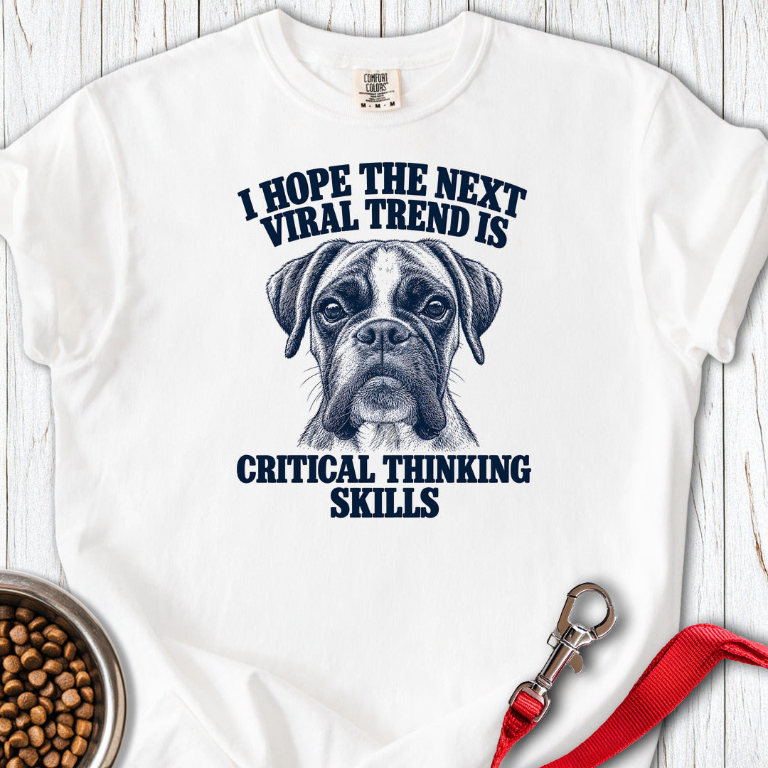 Boxer Next Viral Trend Premium Tee — White