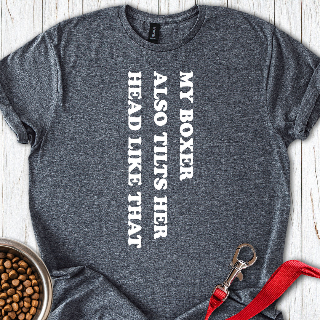 Boxer Tilt Her Head — Dark Heather