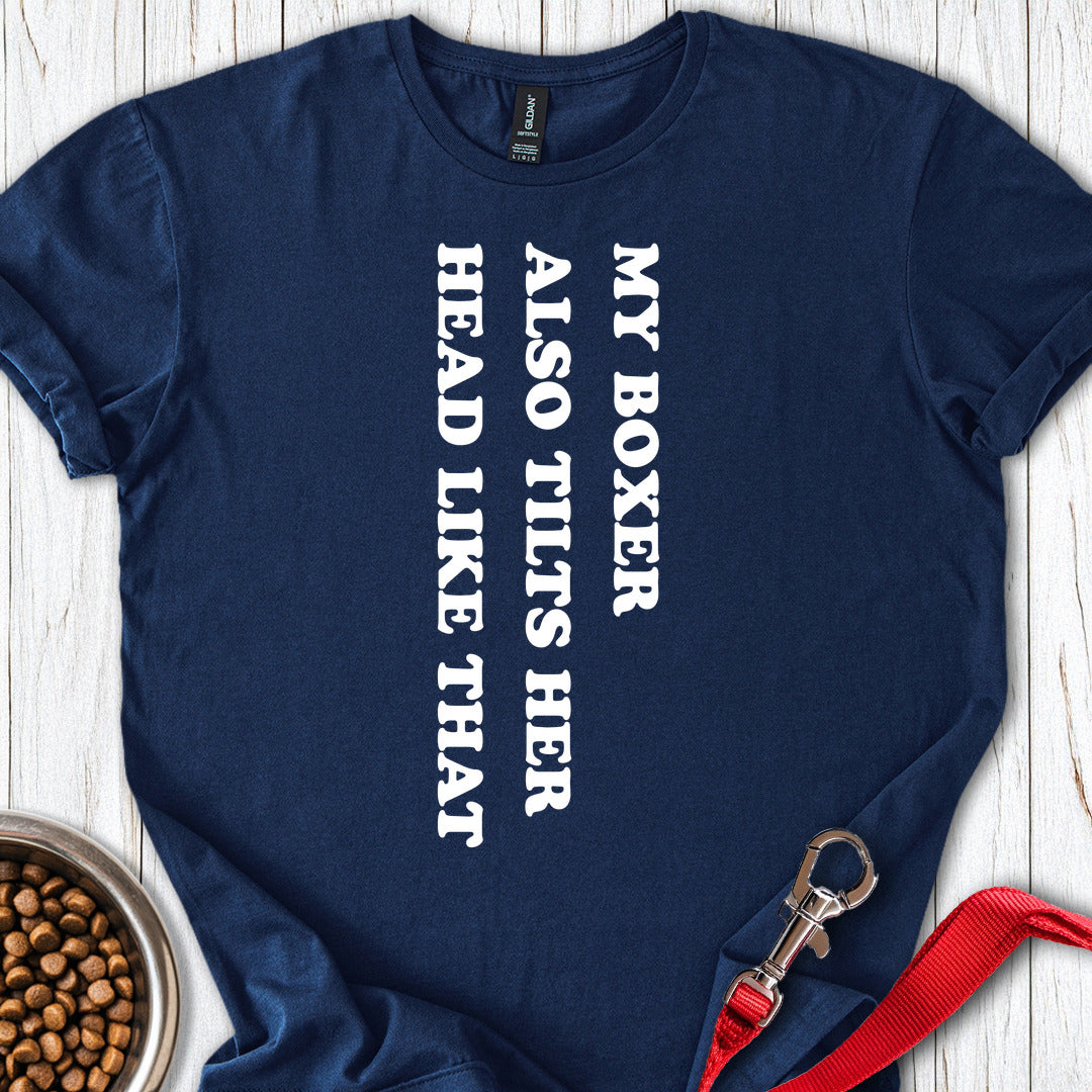 Boxer Tilt Her Head — Navy