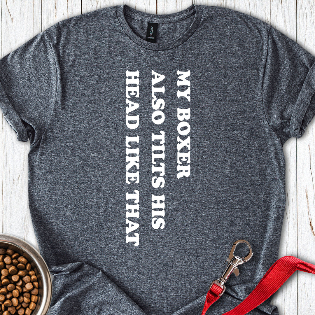 Boxer Tilt His Head — Dark Heather