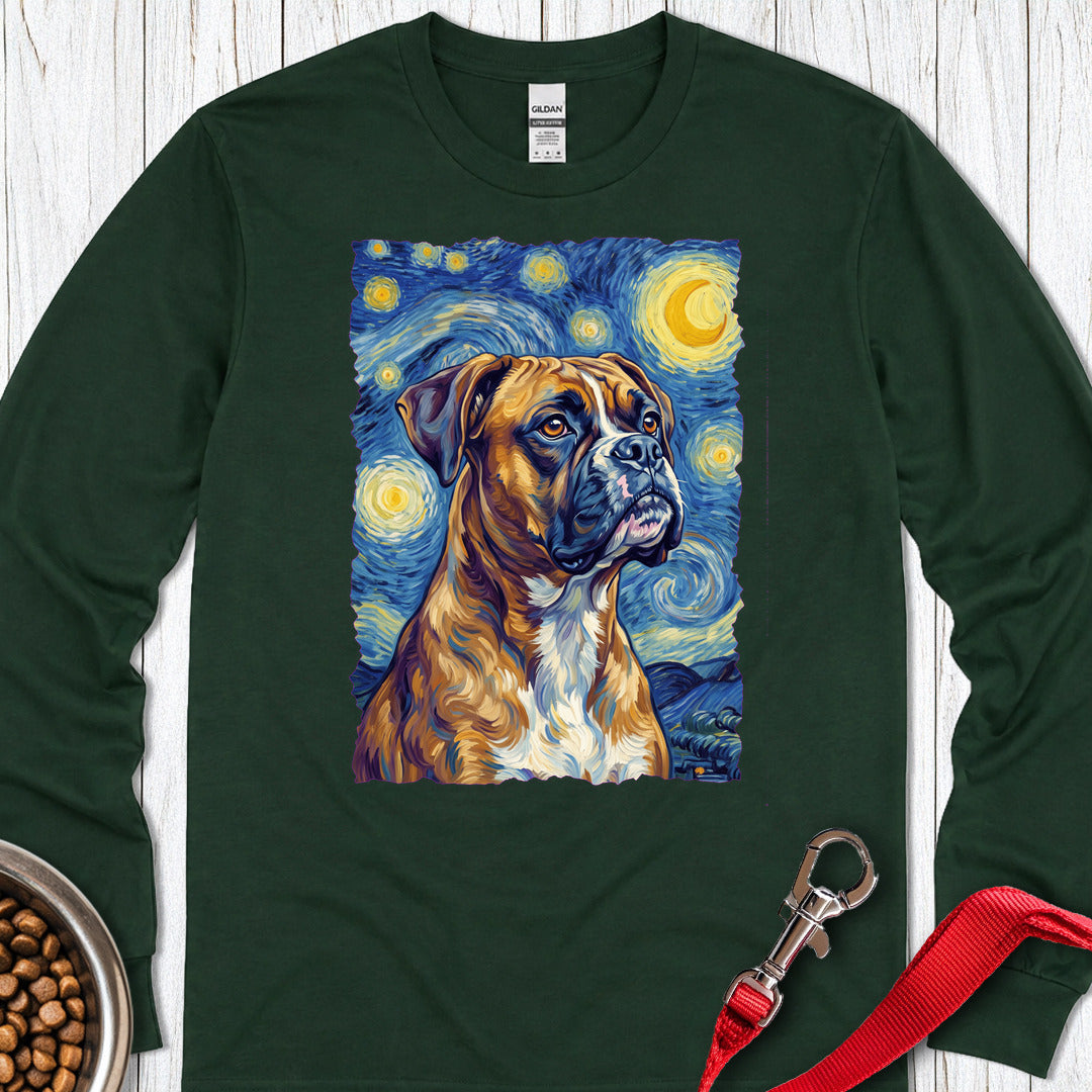 Boxer Van Gogh Long Sleeve Forest Green