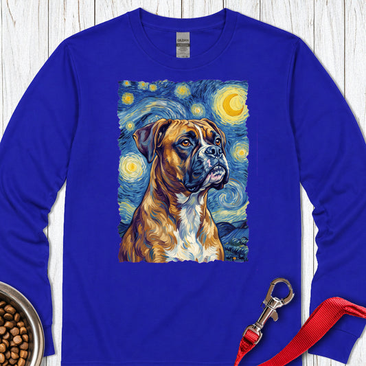 Boxer Van Gogh Long Sleeve — Royal
