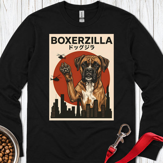 Boxerzilla Long Sleeve — Black