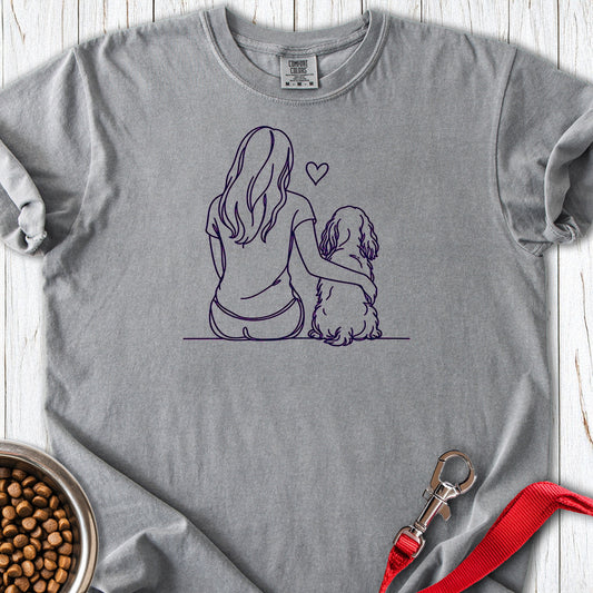 Boykin Spaniel Hug Premium Tee Grey