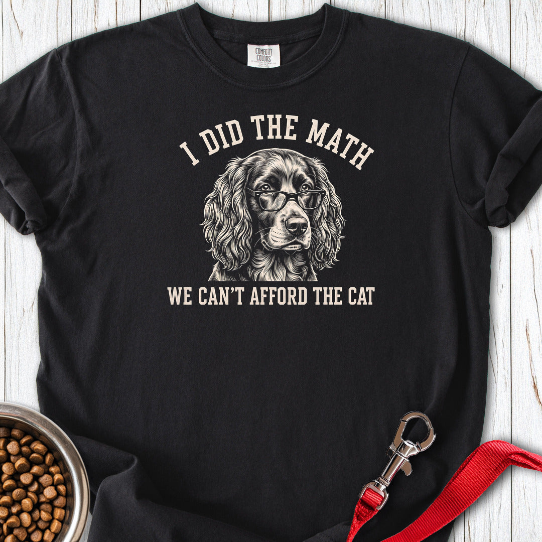 Boykin Spaniel I Did The Math Premium Tee — Black
