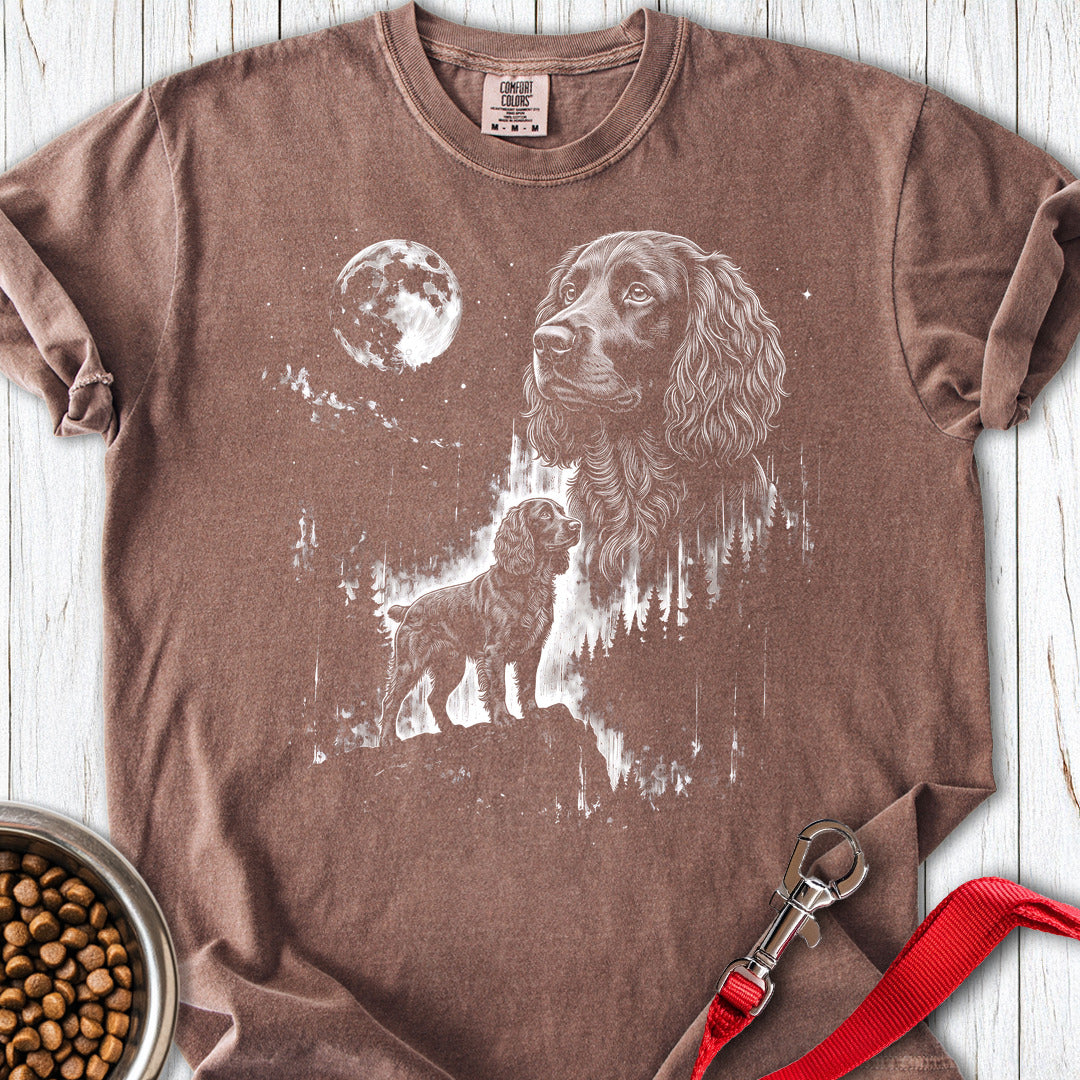 Boykin Spaniel Moonlight Premium Tee — Espresso