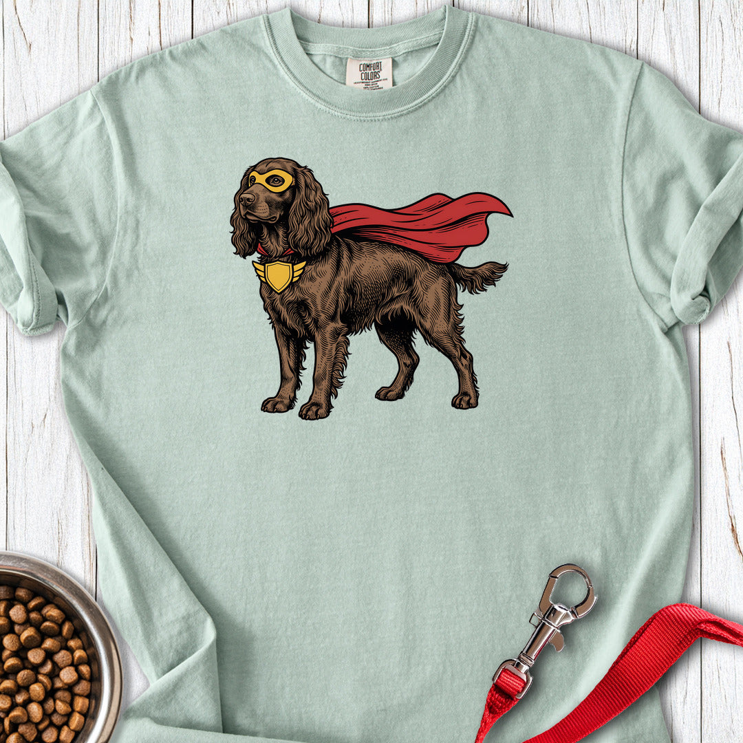 Boykin Spaniel Superhero Premium Tee — Bay