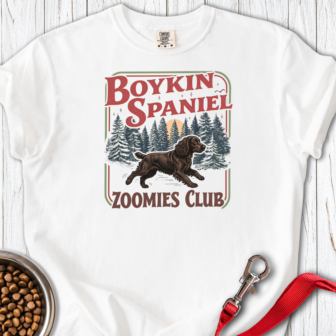 Boykin Spaniel Zoomies Club Premium Tee — White