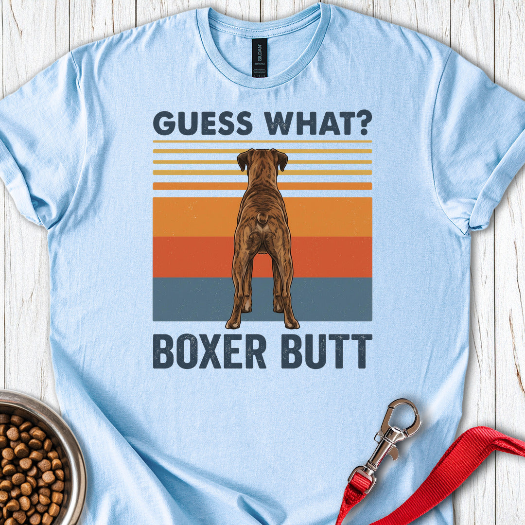 Brindle Boxer Butt — Light Blue
