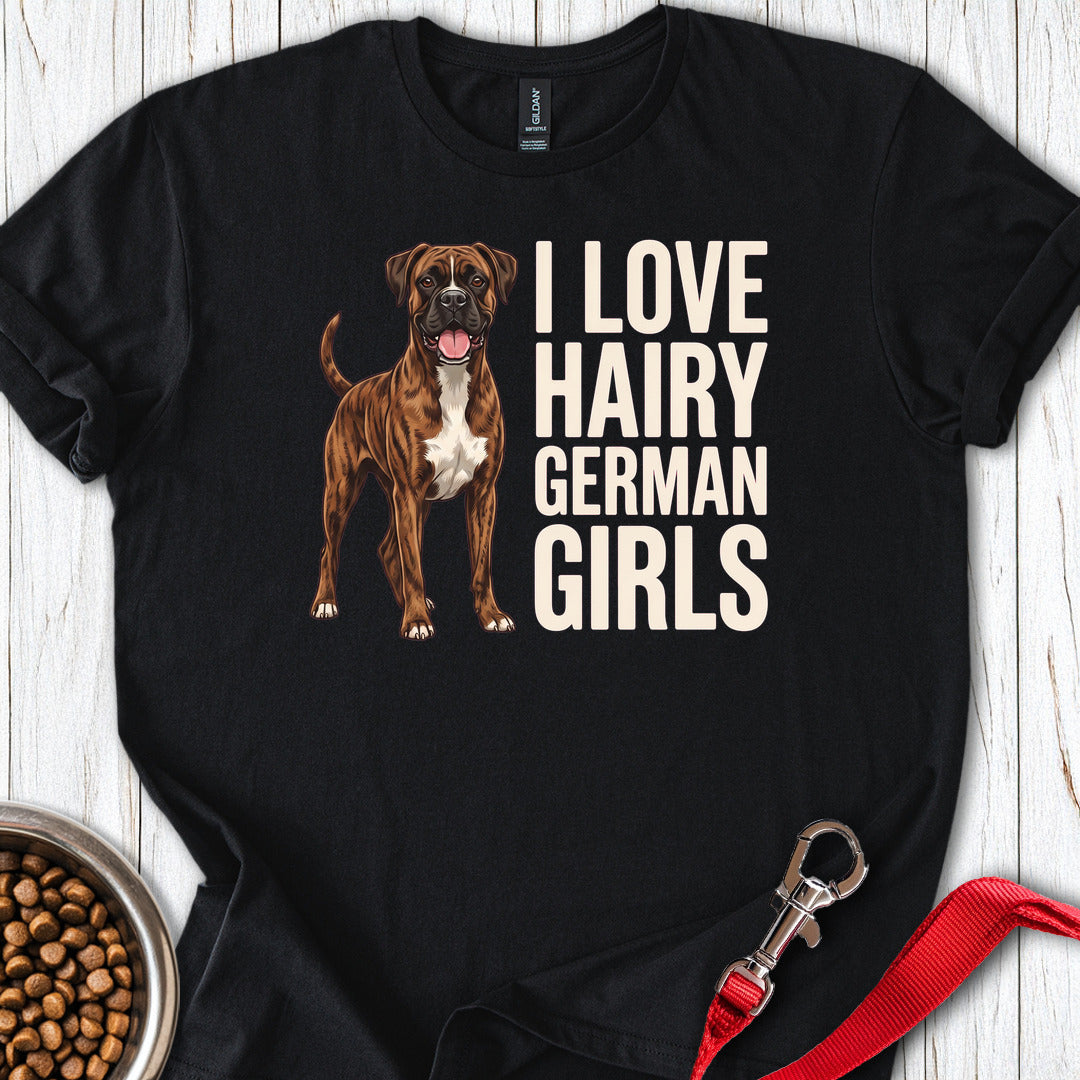 Brindle Boxer Hairy German Girls — Black