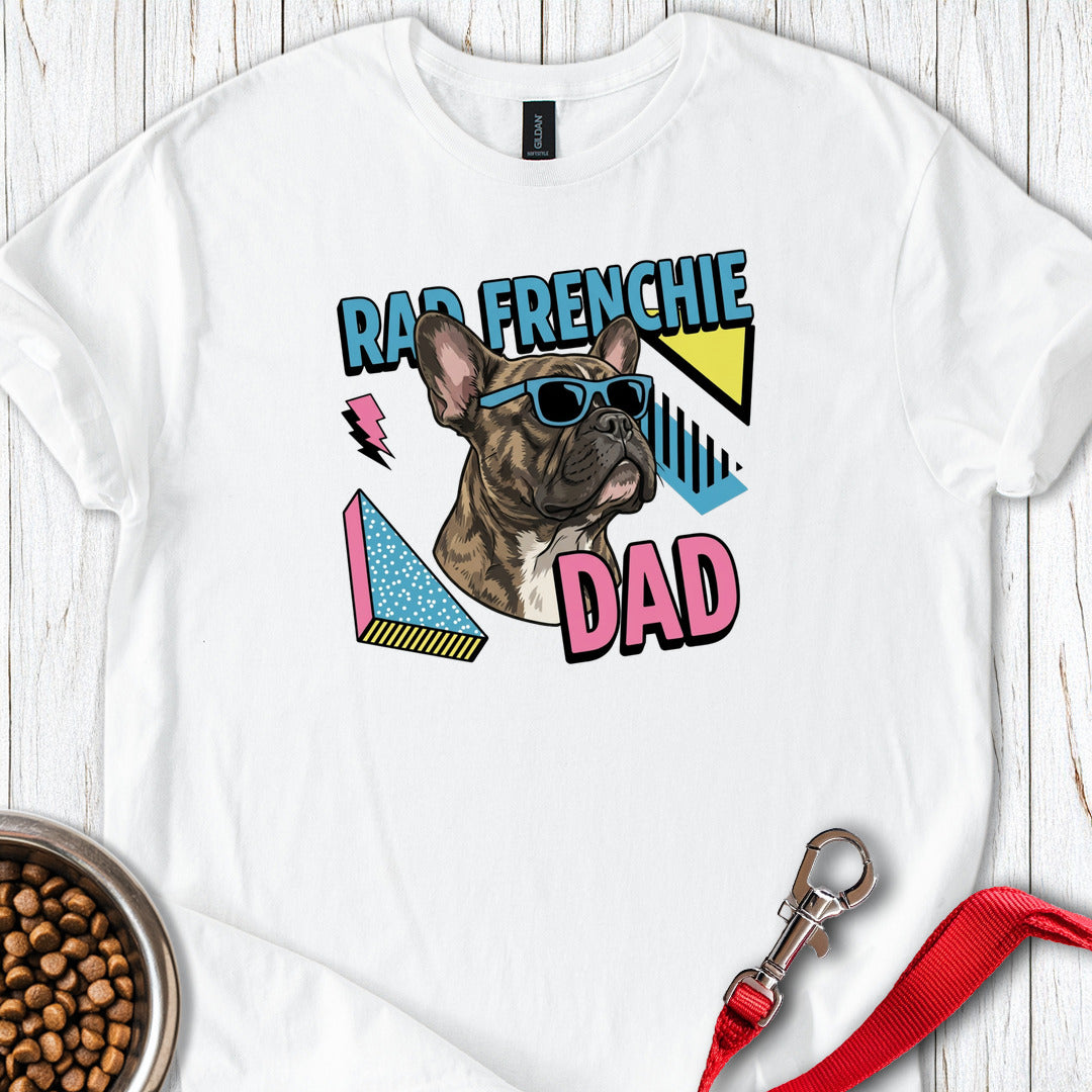 Brindle Frenchie Dad 90's White