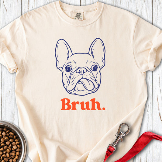 Bruh French Bulldog Premium Tee Ivory