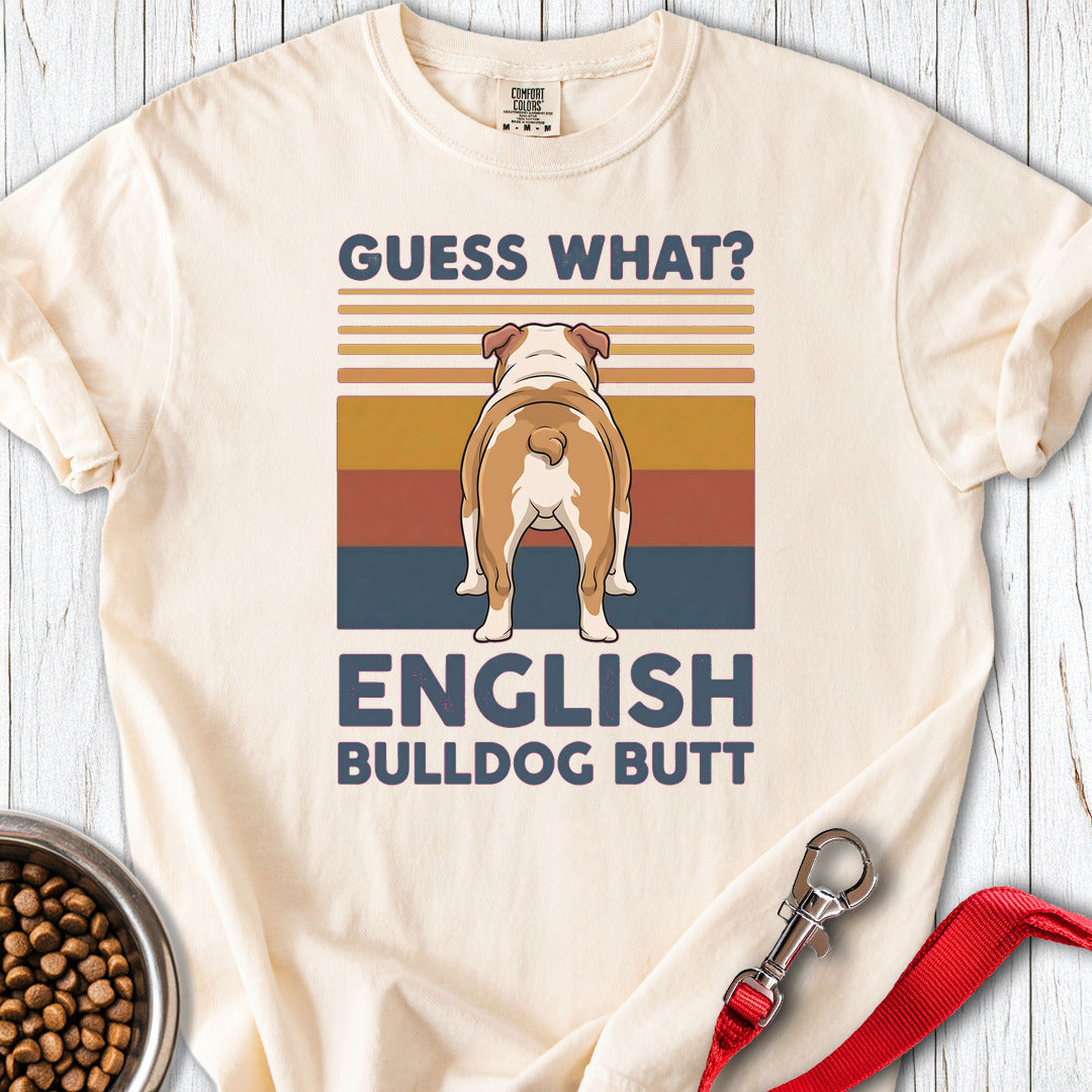 English Bulldog Butt Premium Tee Ivory
