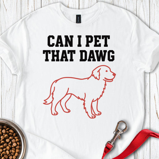 Can I Pet That Dawg Golden Retriever White