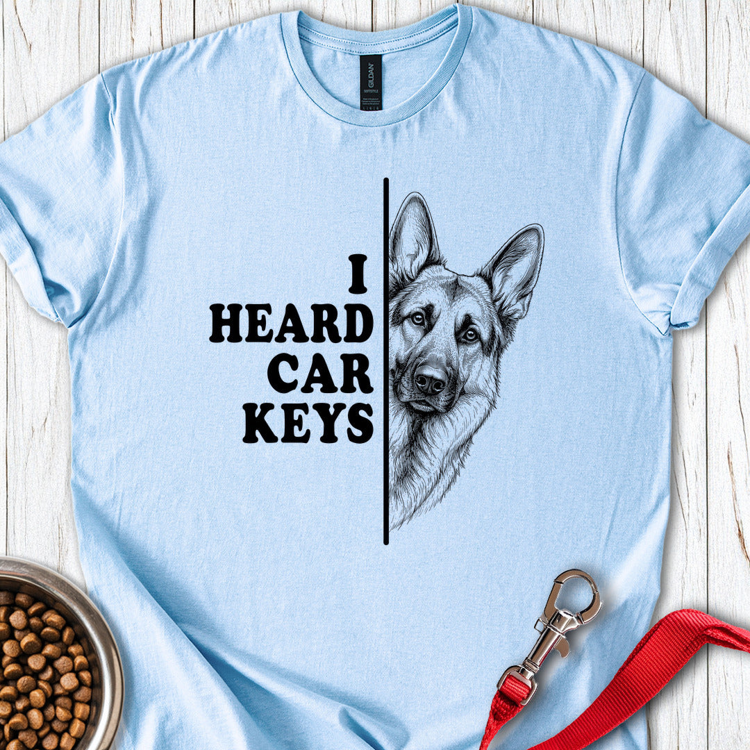 Car keys German Shepherd Light Blue
