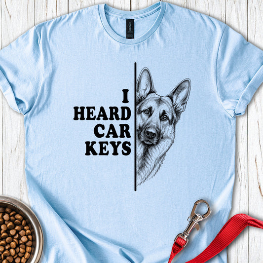 Car keys German Shepherd Light Blue