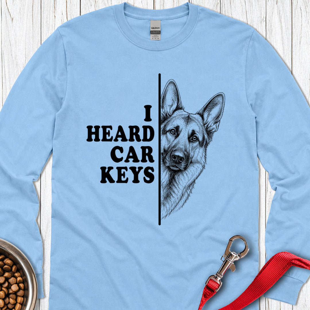 Car keys German Shepherd Long Sleeve — Carolina Blue