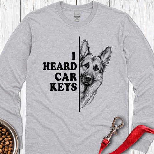 Car keys German Shepherd Long Sleeve — Sport Grey