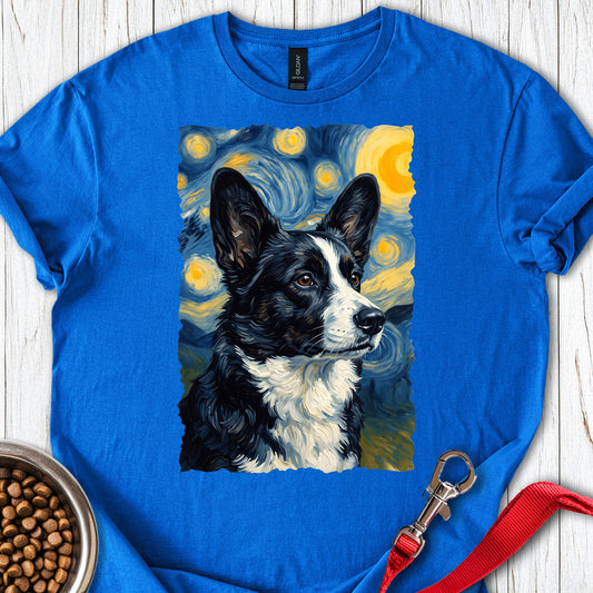 Cardigan Welsh Corgi Black And White Van Gogh — Royal
