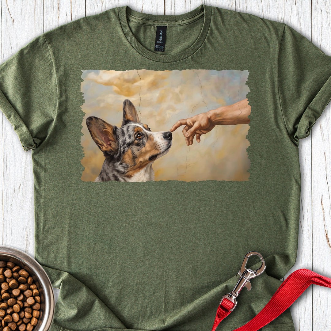 Cardigan Welsh Corgi Blue Merle Creation — Military Green