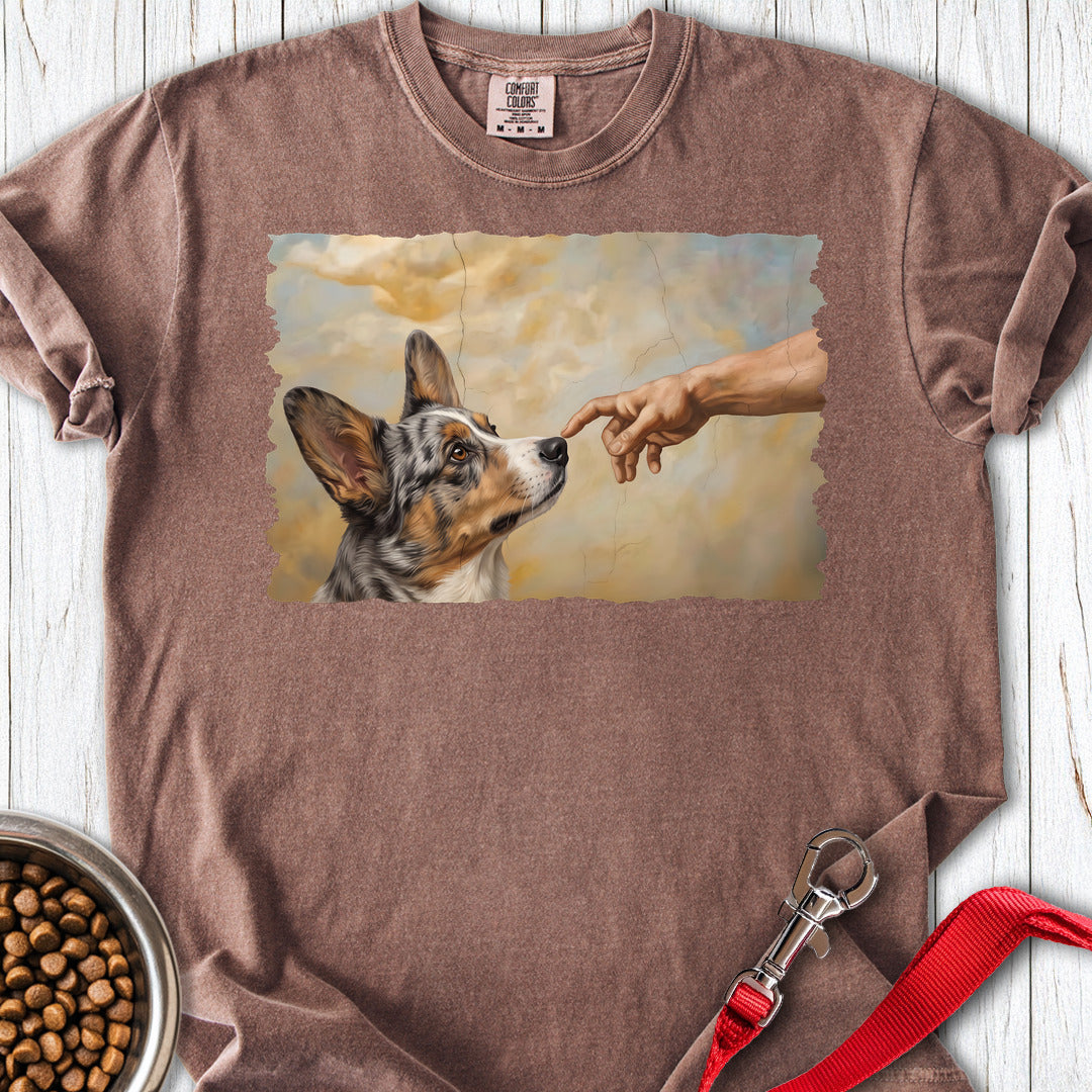 Cardigan Welsh Corgi Blue Merle Creation Premium Tee — Espresso
