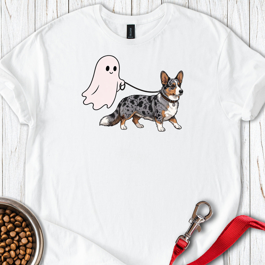 Cardigan Welsh Corgi Blue Merle Halloween — White