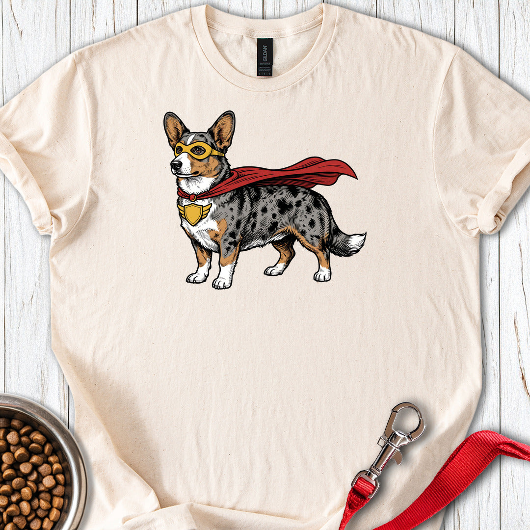 Cardigan Welsh Corgi Blue Merle Superhero — Natural