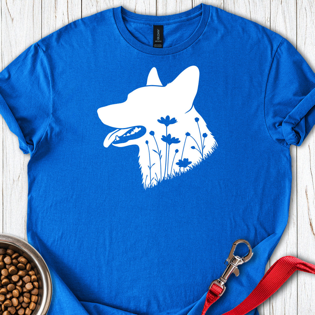 Cardigan Welsh Corgi Flowers — Royal