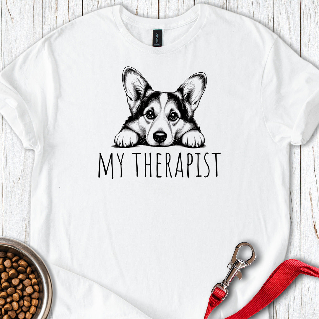 Cardigan Welsh Corgi My Therapist — White
