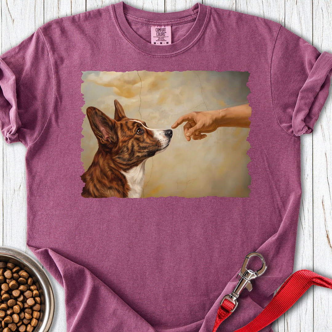 Cardigan Welsh Corgi Red Brindle Creation Premium Tee — Berry