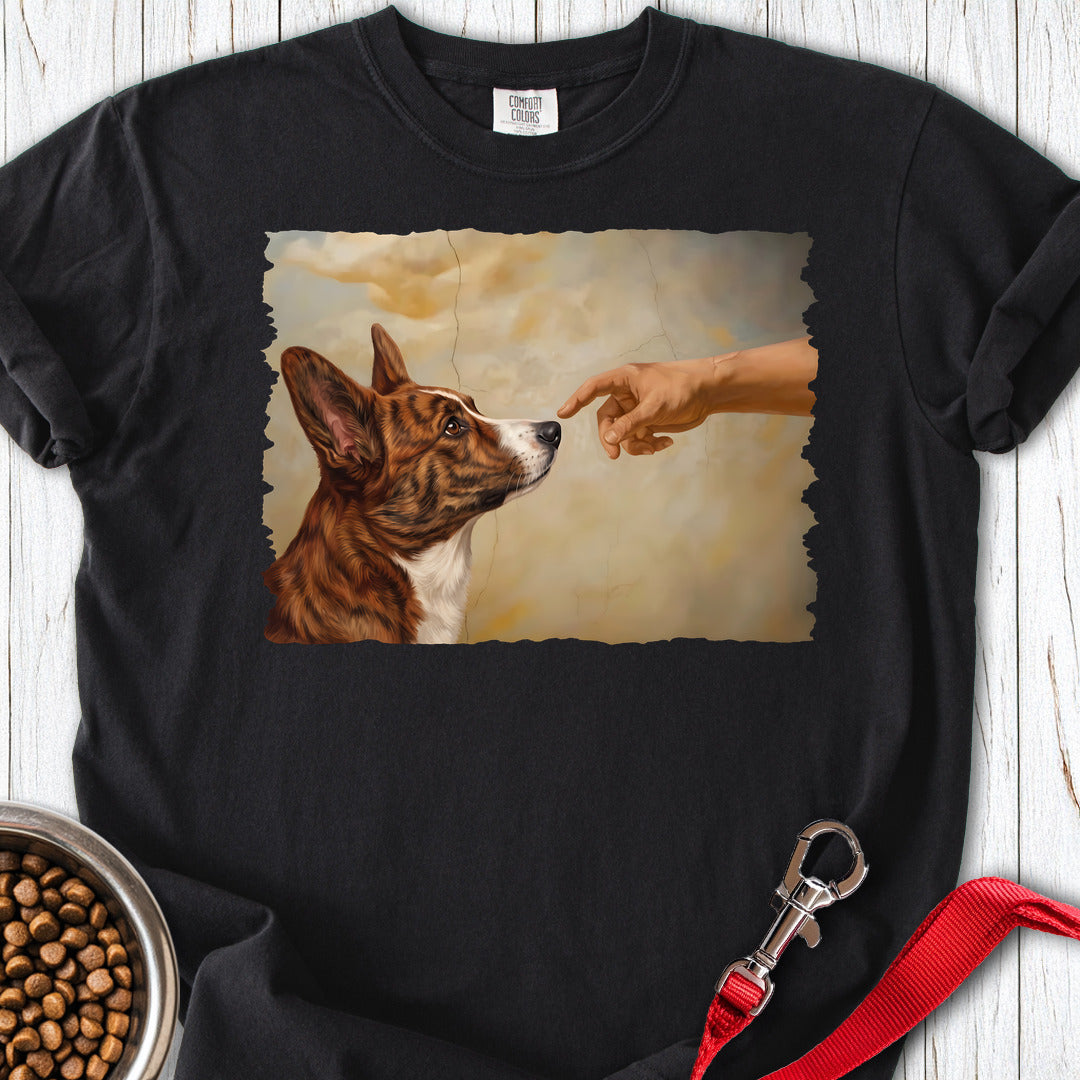 Cardigan Welsh Corgi Red Brindle Creation Premium Tee — Black