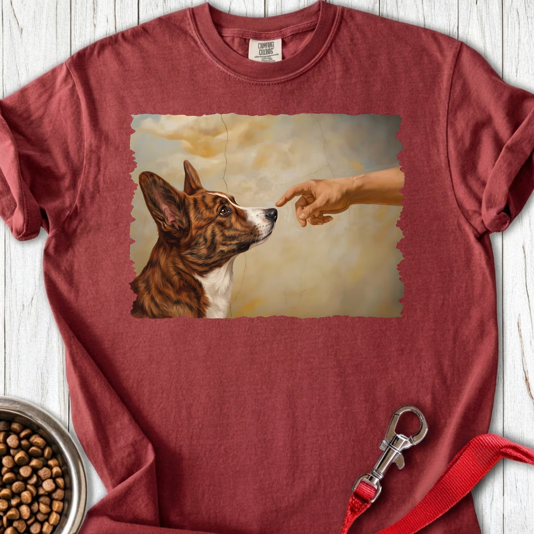 Cardigan Welsh Corgi Red Brindle Creation Premium Tee — Brick