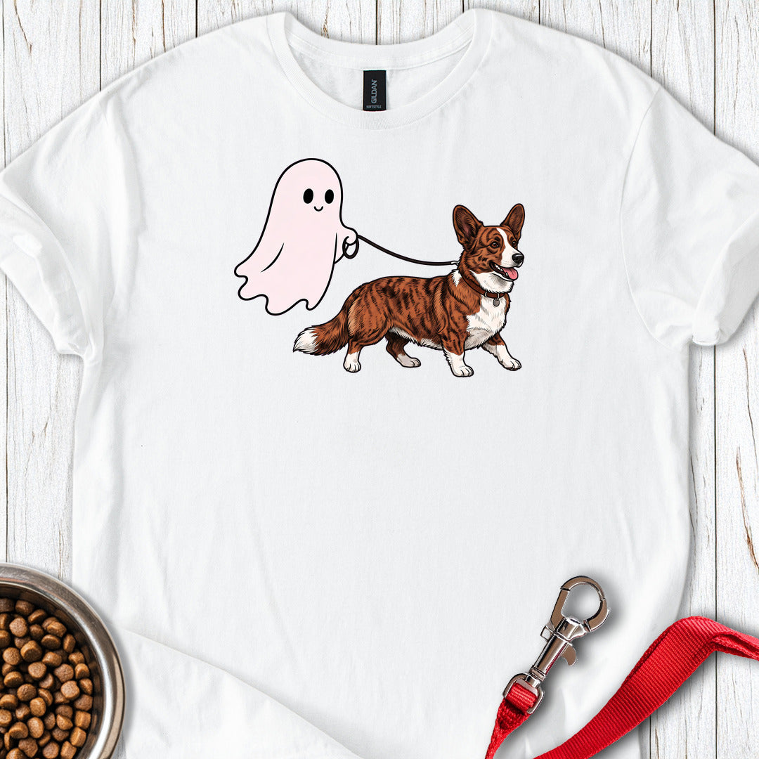 Cardigan Welsh Corgi Red Brindle Halloween — White