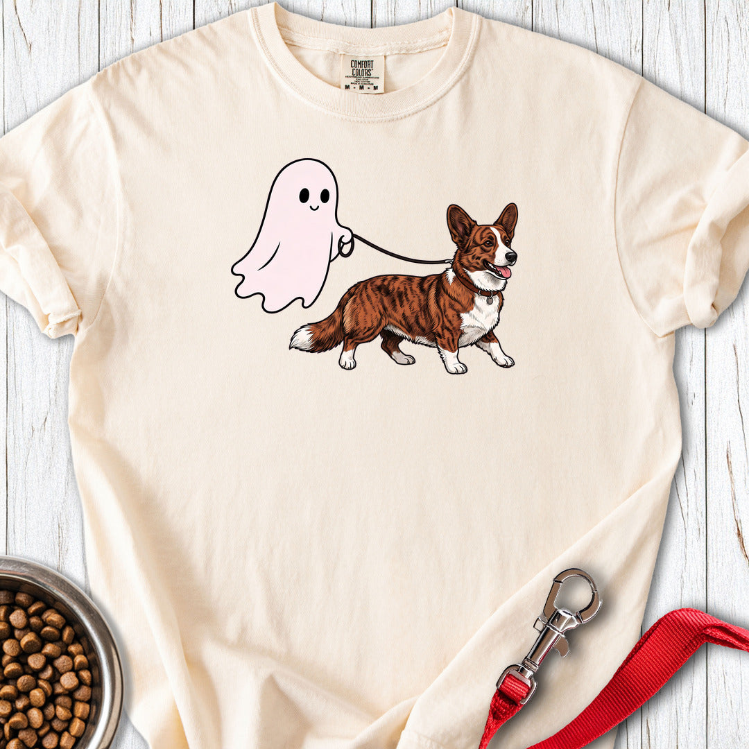 Cardigan Welsh Corgi Red Brindle Halloween Premium Tee — Ivory