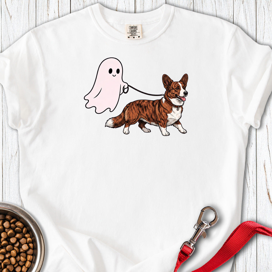 Cardigan Welsh Corgi Red Brindle Halloween Premium Tee — White