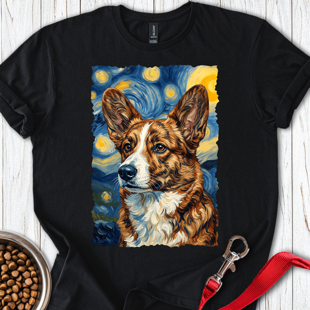 Cardigan Welsh Corgi Red Brindle Van Gogh — Black