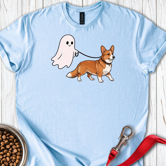 Cardigan Welsh Corgi Red Halloween — Light Blue