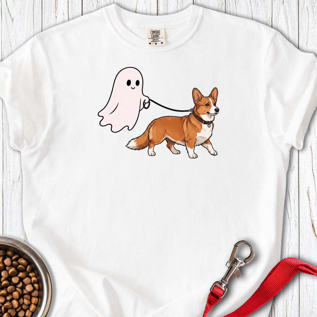 Cardigan Welsh Corgi Red Halloween Premium Tee — White