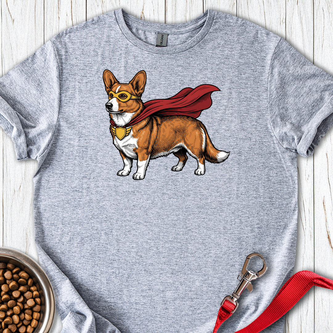 Cardigan Welsh Corgi Red Superhero — Sport Grey